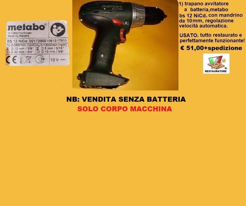 Trapano avvitatore batteria - trapano,