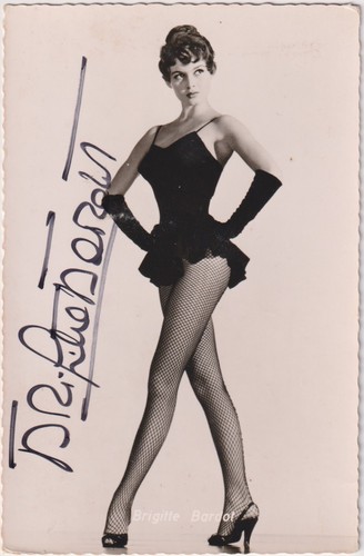 Brigitte bardot autografo - brigitte,