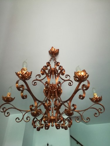 Lampadario rame - lampadario, in