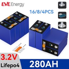 4/8/12pcs 3.2V 280Ah grado A