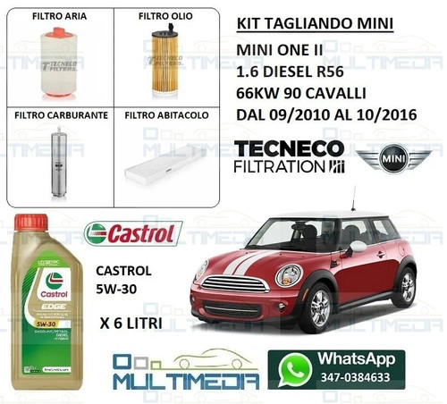 Tagliando olio castrol - e, 5w30