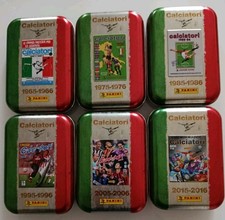 PANINI CALCIATORI  2025/2026 Serie Completa Di 6 Tin Box Vuoti 
