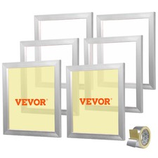 VEVOR Kit di Telaio Serigrafico 6 Pezzi Lega di Alluminio 45,7x50,8cm 160 Maglie