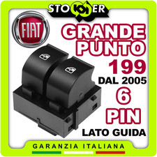 Pulsantiera Alzacristalli Interruttori Vetri Anteriori FIAT GRANDE PUNTO 6 PIN