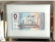 banconota 0 euro ZEROSOUVENIR CM ART DI IMBERSAGO TRAGHETTO DI LEONARDO  QUADRO