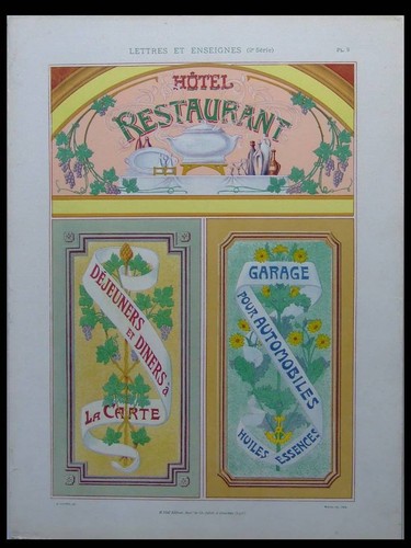 Insegna negozio art nouveau - insegna,
