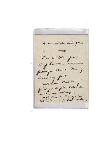 Victor hugo missive - victor,
