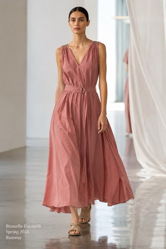 Maxi abito brunello - maxi, cucinelli