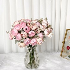 16 Teste Seta Peonia Fiori