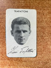 FIGURINA RARA ANNI '60  MILAN TRAPATTONI  AUTOGRAFO STAMPATO ED. SCONOSCIUTO