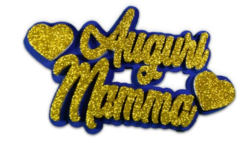 Scritta auguri mamma con cuori - auguri,