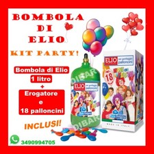 PALLONCINI COLORATI 18 PEZZI CON BOMBOLA DI GAS ELIO COMPRESSO FESTA COMPLEANNO