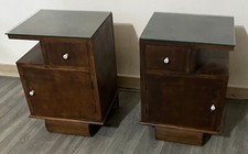 Comodini   Art Nouveau art decò del 1922 coppia