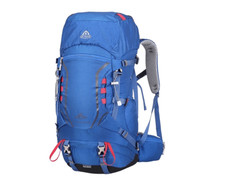 Zaino Ergonomico Campeggio Escursionismo 40L Blu 420D Nylon Telaio Interno Impermeabile