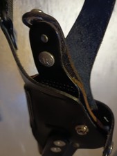 Fondina ascellare regolabile per destrorsi, in cuoio, basculante per Beretta 92