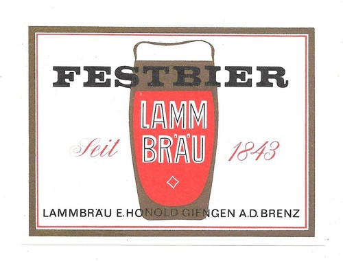 Etichetta birra lammbrauerei - birra,