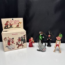 5 Ornamenti Pinocchio Vintage