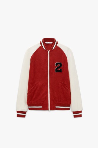 Zara giacca bomber - uomo, patch