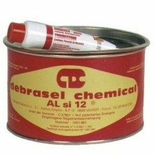 Stucco Metallico per Alte Temperature Debrasel Alsi12 per Vernici a Polveri 500°