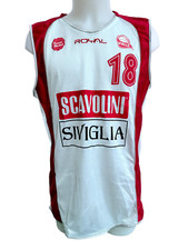 MAGLIA BASKET SCAVOLINI PESARO MATCH WORN INDOSSATA SHIRT JERSEY CAMISETA