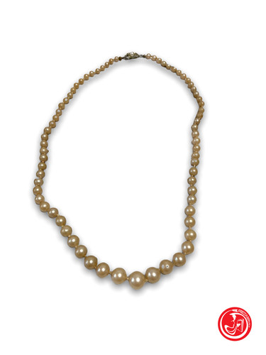 Collana vintage perle con - collana, di