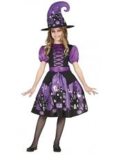 COSTUME STREGHETTA HALLOWEEN CARNEVALE GUIRCA VESTITO STREGA BIMBA WITCH ABITO