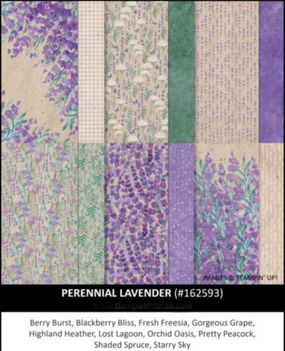 Stampin lavanda perenne - stampin, up