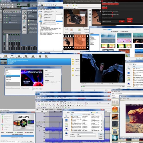 Editing video film