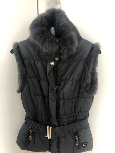 Gilet grigio trapuntato collo - gilet,