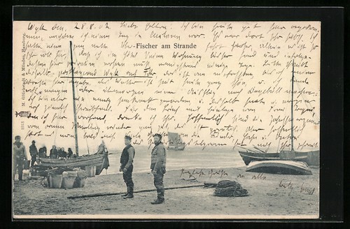 Pescatori sulla spiaggia