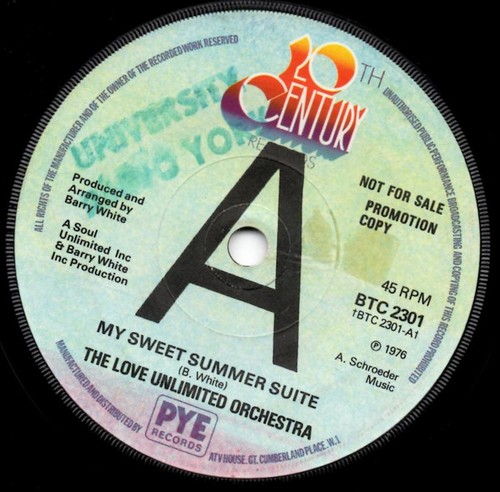 Love unlimited orchestra my - unlimited,