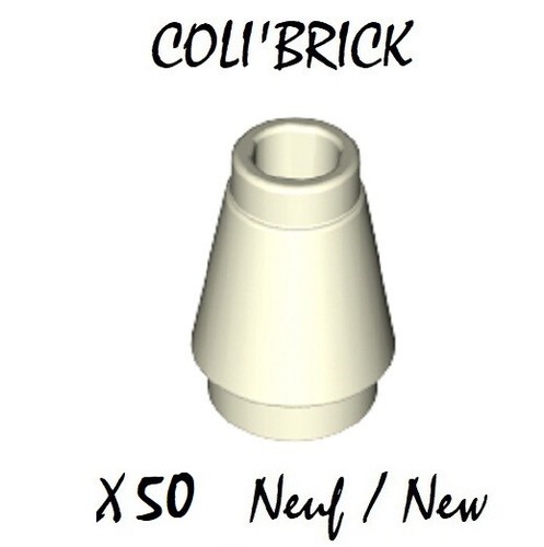 Lego 4589 50x brique cone - 50x,