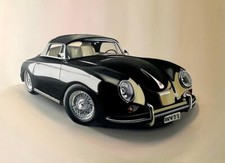 PORSCHE SPEEDSTER - Olio su