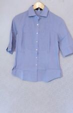 Camicia corta da donna Massimo Rebecchi in cotone colore azzurro taglia L...