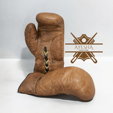 Boxe in pelle marrone antico