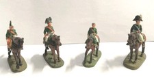 Lotto 4 Soldatini Russi in Piombo Del Prado -  BATTAGLIA DI AUSTERLITZ 40-45MM 