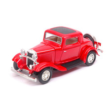 FORD 3-WINDOW COUPE' 1932 RED 1:43 Lucky Die Cast Auto d'Epoca Modellino Nuovo