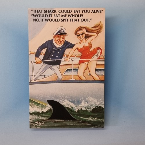 Saucy comic postcard c1975 - saucy,