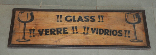 Insegna vintage verre - insegna,