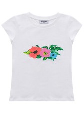 T-shirt Bimba Stampa Fiori