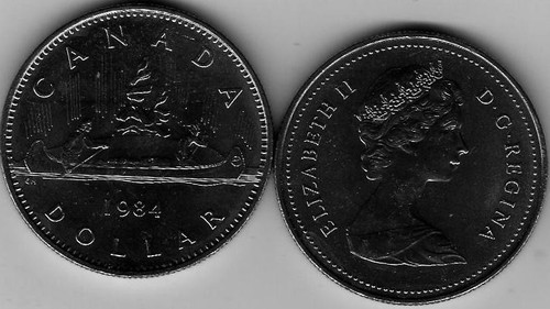 1984 canada canoe nickel - 1984,