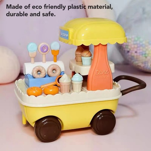 Mini plastic rolling ice cream - plastic,
