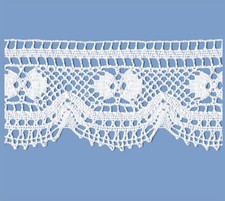 MERLETTO COTONE 74 MM BIANCO