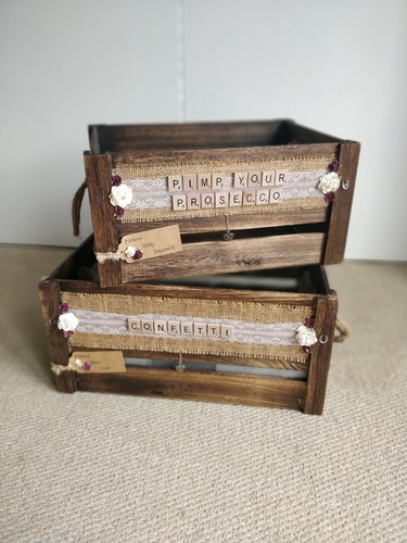 Scatola legno coriandoli - in,
