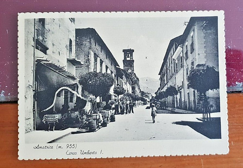 Cartolina amatrice rieti corso - amatrice,
