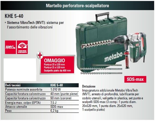 Metabo martello perforatore - martello,