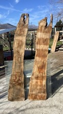 Coppia di tavole di legno di