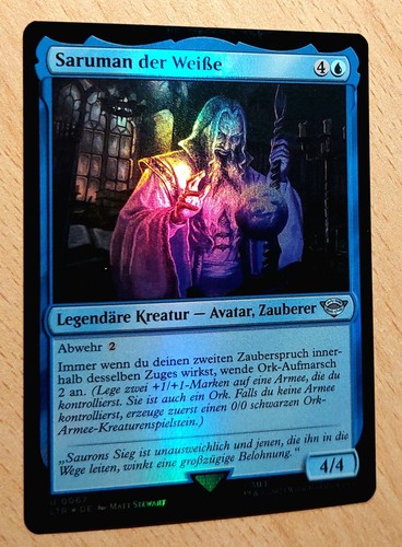 Mtg magic foil saruman - mtg, #