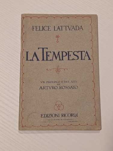 Felice lattuada la tempesta - -,