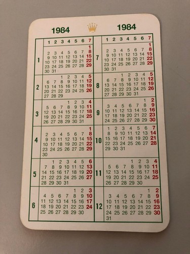 Calendario calendar rolex - calendario/calendar,